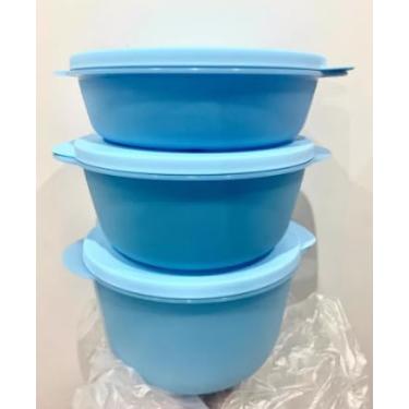 Imagem de -Kit Cristalwave Geração II Marmita 3 peças Azul - Microondas