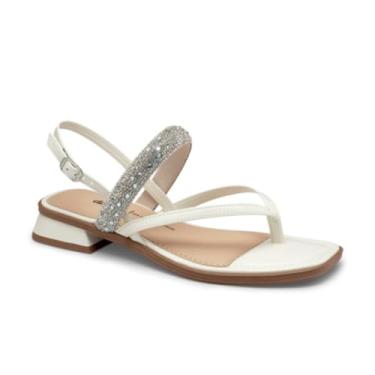 Imagem de Dakota, Sandália Feminina Salto Baixo Grosso Dakota Sandália Brilhos Cor:Branco;Tamanho:38;Gênero:Feminino