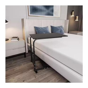 Imagem de LICONG-2019 Mesa de cabeceira para computador móvel, mesa de cabeceira, quarto na cama, mesa para laptop, mesa ajustável, mesa de quarto, beliche, mesa de escrita, mesa de computador móvel sobre rodas