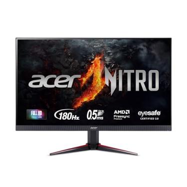 Imagem de Acer Nitro 60.5 cm Full HD 1920 x 1080 PC Gaming IPS Monitor | AMD FreeSync Premium | Atualização 180Hz | Até 0,5 ms | Suporte HDR10 | 99% sRGB | 1 x porta de exibição 1.2 e 2 x HDMI 2.0 | VG240Y