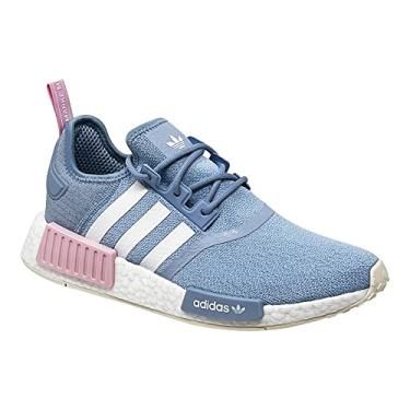 Imagem de adidas Tênis de corrida feminino casual Originals NMD R1 tamanho Fy1263, Azul celeste/rosa/branco, 9