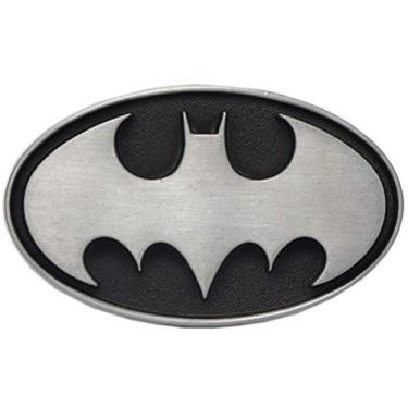Imagem de Open Road Brands Maçaneta de cômoda de metal em relevo com logotipo do Batman DC Comics - Maçaneta de gaveta Batman para quarto ou caverna masculina