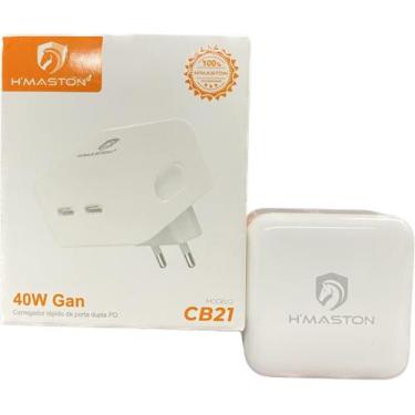 Imagem de Tomada Fonte Carregador 40w Compatível C/ iPhone 11 12 13 - DMK