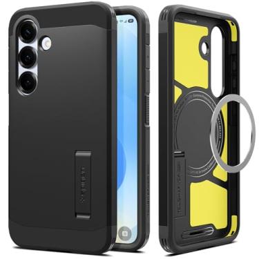 Imagem de Capa Spigen para Galaxy S25 Plus, Tough Armor (Ai) MagFit [carregamento sem fio] compatível com MagSafe - preta