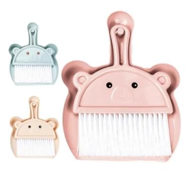 Imagem de Conjunto De Limpeza Mini Vassoura e Pá Ursinho (Rosa)