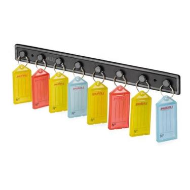 Imagem de Suporte Organizador Chave C/8 Chaveiros Sortidos - 10180001 - MAXCRIL