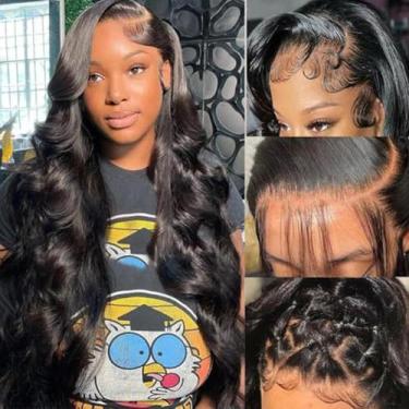 Imagem de Peruca Frontal de Renda Fongly Body Wave 26" - Cabelo Humano com 200% 