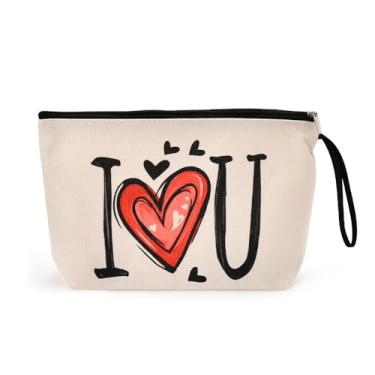 Imagem de Pequena bolsa de cosméticos bolsas de maquiagem para mulheres, meninas, presentes de aniversário de dia dos namorados para namorada, esposa, presentes de marido, aniversário romântico, dia das mães,