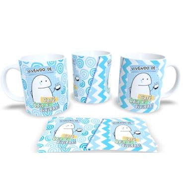 Imagem de Caneca de Porcelana Personalizada Com Frases Engraçadas, Divertidas e Deboche P22 (Vivendo de café.)