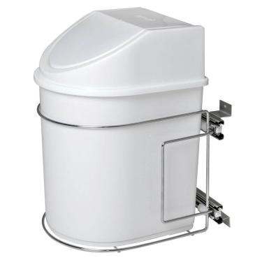 Imagem de Lixeira De Embutir Para Cozinha Deslizante 12L Inox 7241