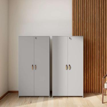 Imagem de Armário de Escritório Formosa 2 pt Cinza 160 cm