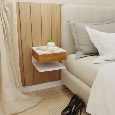 Imagem de Mesa de Cabeceira Suspensa 1 Gaveta Superior