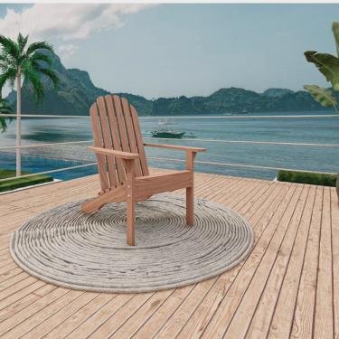 Imagem de Cadeira Madeira Maciça sem Apoio Andiroback Cedro Rosa