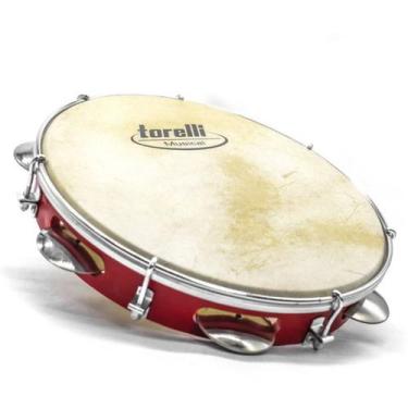 Imagem de Pandeiro 10 Torelli Abs Pele Animal Tp300, Pandeiro 10 Torelli - Verme