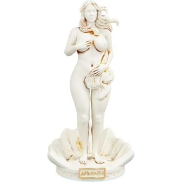 Imagem de Estátua Afrodite - Nascimento de Vênus - Versão 2 (Cor Mármore Dourado)