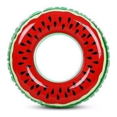 Imagem de Boia Piscina Praia Inflável Cintura Melancia 80cm Redonda - alfashop