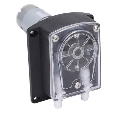 Imagem de Bomba peristáltica de DC12V Alto fluxo de 1500 ml por minuto Bomba de dosagem líqui de cabeça dupla com tubos de silicone de grau alimentar para máquinas de lavar lavador de louça