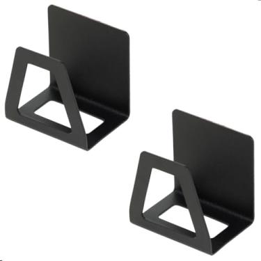 Imagem de Kit 2 Porta Esponja Adesivo para Pia de Cozinha, Aço Inox Preto Fosco, 8 x 7 x 3 cm