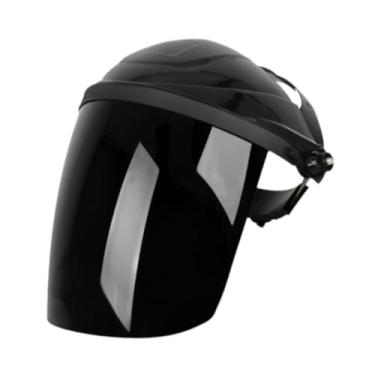 Imagem de KiBcsLic Equipamento de proteção do capacete de solda, visível, profissional, máscara de soldagem montada na cabeça do escudo de rosto para polir outro, Preto Preto Preto