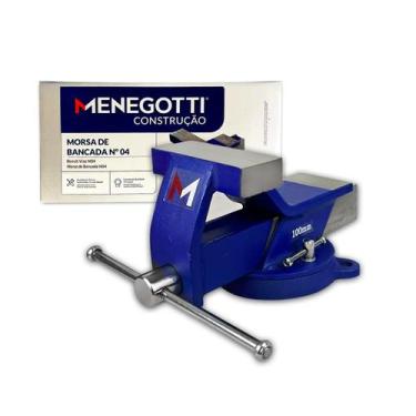 Imagem de Morsa Torno de Bancada Menegotti 360º C/ Bigorna Ferro Fundido Com Bas