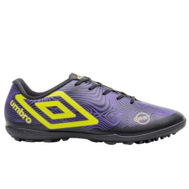 Imagem de Chuteira de Society Umbro Orbit Adulto, Preto, Roxo, 39