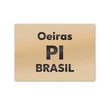 Imagem de Imã de Geladeira Oeiras Piauí MDF 8x5 para Recordação