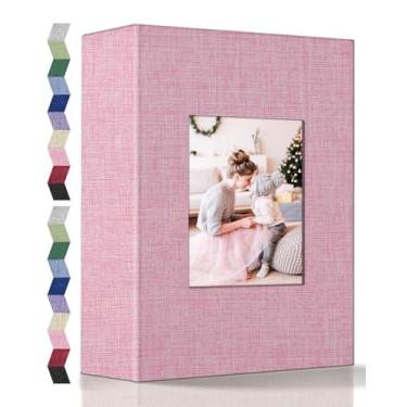 Imagem de popotop Álbum De Fotos 4X6 - 200 Álbuns Com Bolsos Horizontais, Capa Linho Para Família, Casamento, Aniversário, Férias Bebê