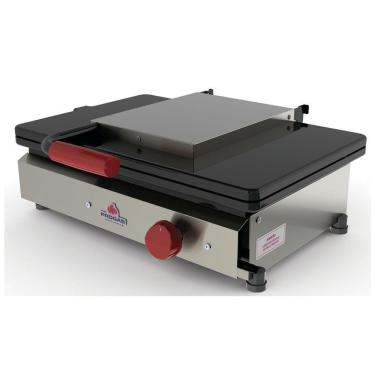 Imagem de Chapa Sanduicheira Simples A Gás Progás Inox Com Prensa Pr-500gn