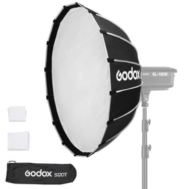 Imagem de Godox S120T 120cm / 47,2 polegadas Softbox guarda-chuva, Bowens Mount Quick Release Soft Boxes Refletor difusor de luz para Godox SL60, SL150, SZ300R, SK400II, AD600BM, AD400Pro