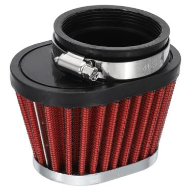 Imagem de PATIKIL Filtro de ar de motocicleta universal de 55 mm, filtro de ar de admissão de cabeça de cogumelo, braçadeira oval no limpador de motor de ar para bicicleta suja, motocicleta, ciclomotor
