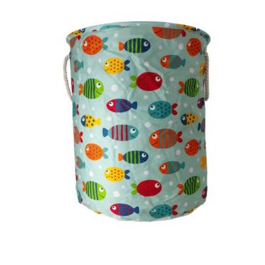 Imagem de Cesto De Roupa Infantil Organizador De Brinquedos Roupinha - NoBrand