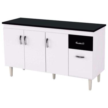 Imagem de Balcão De Pia Gabriela 150 Cm Branco - Ajl