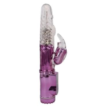 Imagem de Vibrador Rotativo Rabbit 36 Funções Brinquedo Erótico com Estimulador Clitoriano [PINK] RT002G