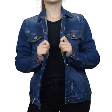 Imagem de Jaqueta Jeans Feminina Tharog Adele Power Stone - TH5090-Feminino