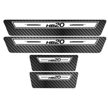 Imagem de Soleira Porta Premium Branco Carbono Hb20 21 22 23 2024 2025 - Jhow Ad