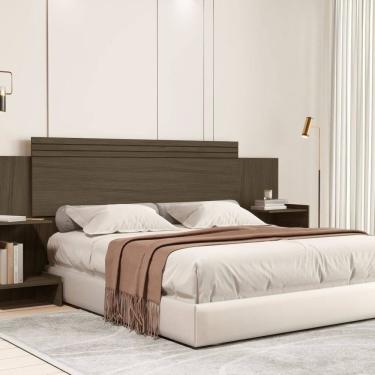 Imagem de Cabeceira para Cama Box 100% Mdf Aurora Castanho