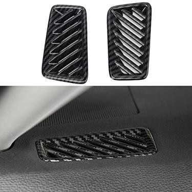 Imagem de XITER Acabamento interior do carro ar condicionado tampa de saída de ventilação acessórios de acabamento para Toyota Rav4 2019 2020 2021 2022 2023 2024 2025 (fibra de carbono)