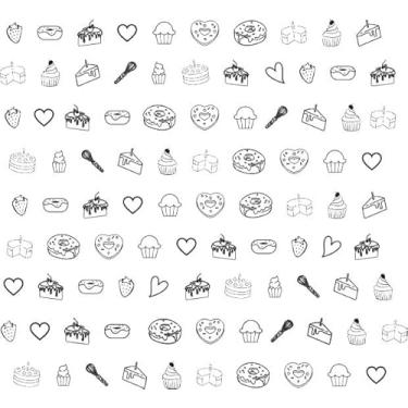 Imagem de Papel Manteiga Antigordura DOCES (PRETO) 20X20cm 500 UNIDADES