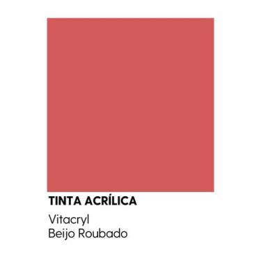 Imagem de Tinta Semibrilho Premium Vermelhos - Vitacryl, Beijo Roubado, 3,6 lts