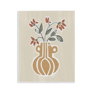 Imagem de Stupell Industries Design artístico de placa de parede Sabrina Flower Bouquet por Beki Marquardt, 14 x 11