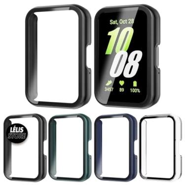 Imagem de Case Capa Bumper Compatível com Samsung Galaxy Fit 3 SM-R390 Proteção Acrílico com Vidro Temperado Premium (PRETO)
