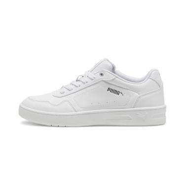 Imagem de PUMA Tênis feminino de cano baixo, Branco e prata, 38