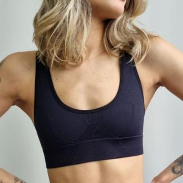 Imagem de Top Feminino Lupo Sports Linha Challenge - Ref. 71407, Preto, P