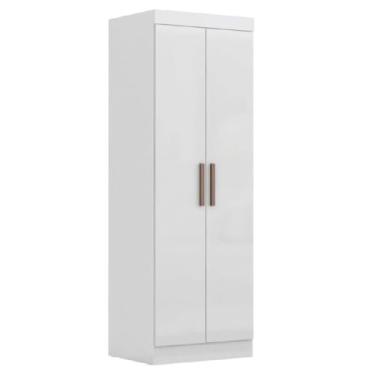 Imagem de Modulo de Guarda Roupas p/Quarto Madrid 2 Portas Branco
