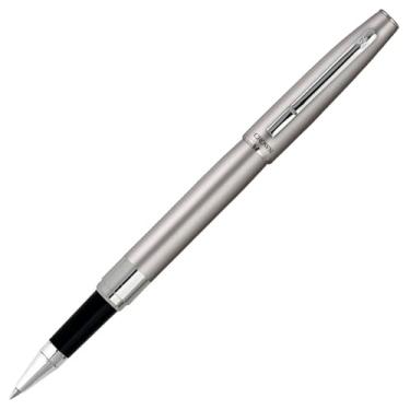 Imagem de Caneta Crown Barcelona Rollerball Cores Luxo + Case Cor Da Tinta Preta Cor Do Exterior Preto - (SILVER)