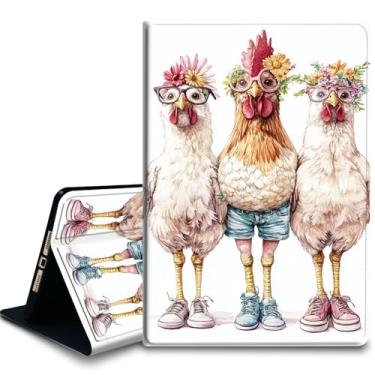 Imagem de Bxgolkgd Capa para tablet para iPad Air de 13 polegadas (M2/M3), iPad Pro de 12,9 polegadas (6ª/5ª/4ª/3ª geração), capa com suporte à prova de choque com dissipação de calor, função despertar/hibernar