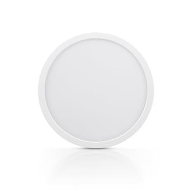 Imagem de ECOELER Luz de teto LED de 30,5 cm, luz de painel plano redonda de montagem em superfície selecionável 5CCT, 28W 2400Lm, luminária LED regulável para cozinha, quarto, lavanderia, listado ETL