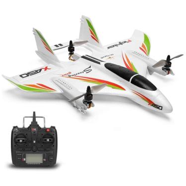 Imagem de X450 Avião de Controle Remoto 2.4G Design, Idade Recomendada 14, GOOLRC, Branco