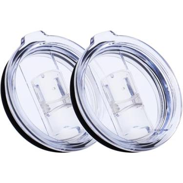 Imagem de DOCIK Tampas à prova de respingos para copos de trilha Yeti Rambler Ozark de 590 ml e mais copos de viagem, também serve para Yeti Lowball de 293 ml, pacote com 2
