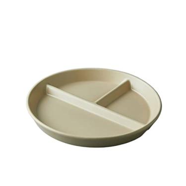 Imagem de Prato de serviço prato de jantar dividido prato de café da manhã louça de cerâmica infantil pratos domésticos (cor: D)